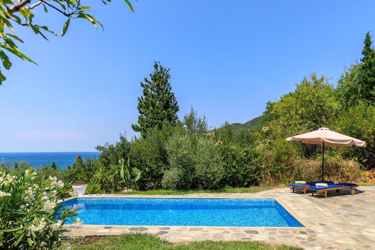 Villa Rodia With Swimming Pool On Skopelos Island Екстериор снимка